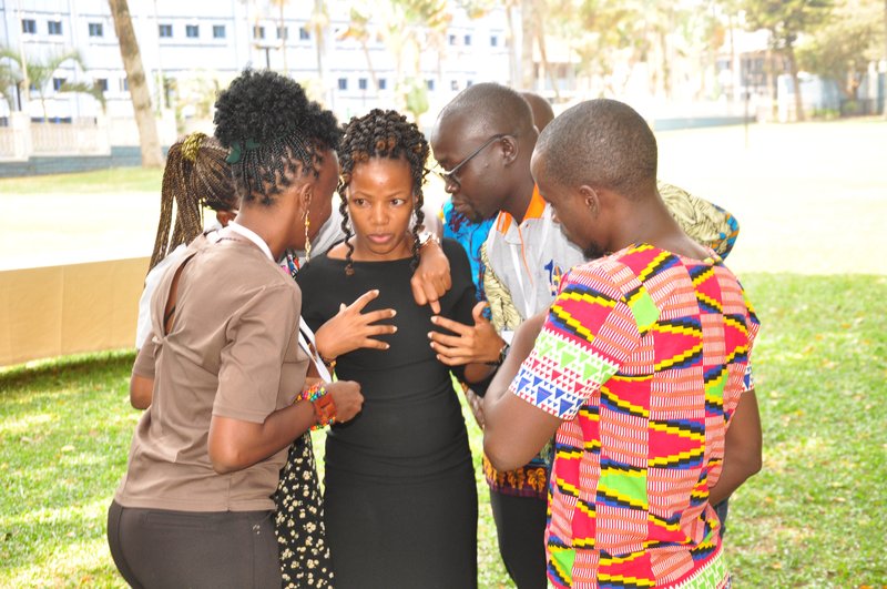Collaboration during the February 2023 Girls Not Brides Uganda meeting